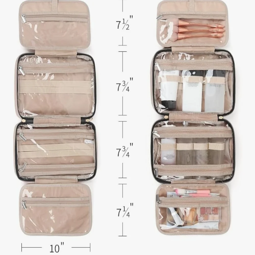 Hanging Beige Travel Organizer